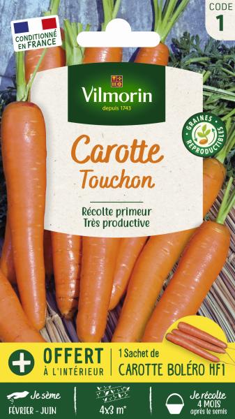 Potagères - Carotte Touchon + échantillon Boléro - face recto